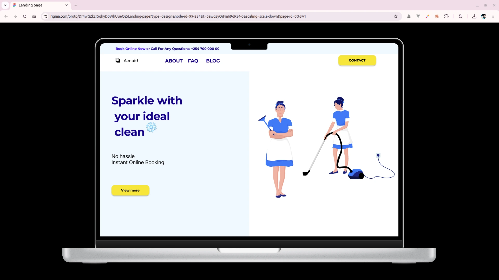 Almaid Landing Page